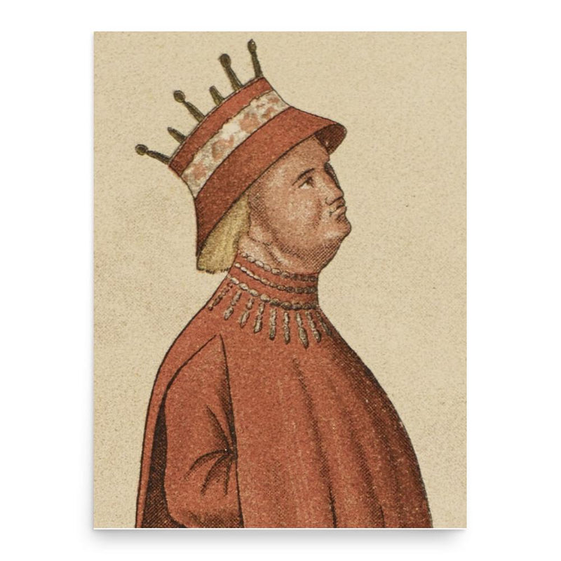 Christopher of Bavaria poster print, in size 18x24 inches.