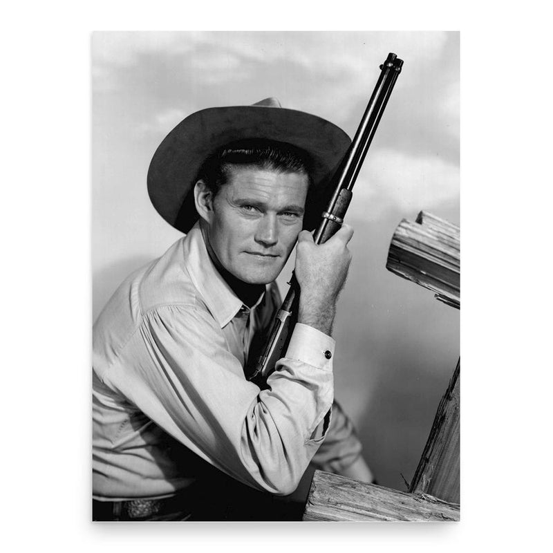 Chuck Connors poster print, in size 18x24 inches.