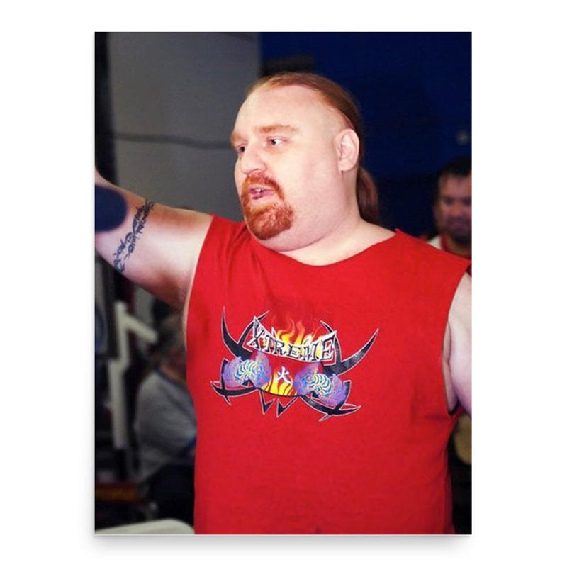 Cincinnati Red poster print, in size 18x24 inches.