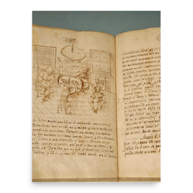 Cipriano Piccolpasso poster print, in size 18x24 inches.