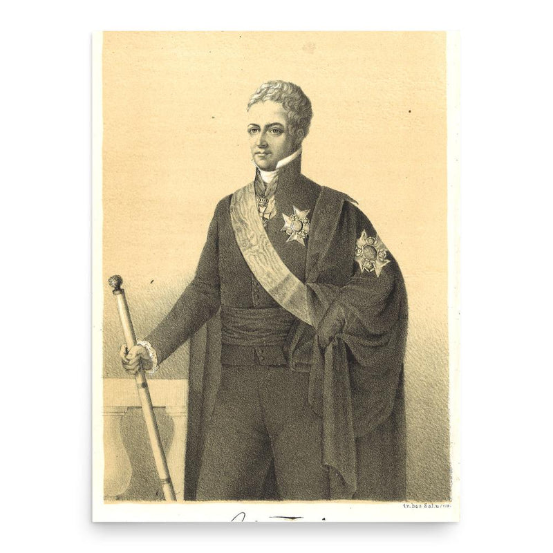 Claes Adolph Fleming poster print, in size 18x24 inches.