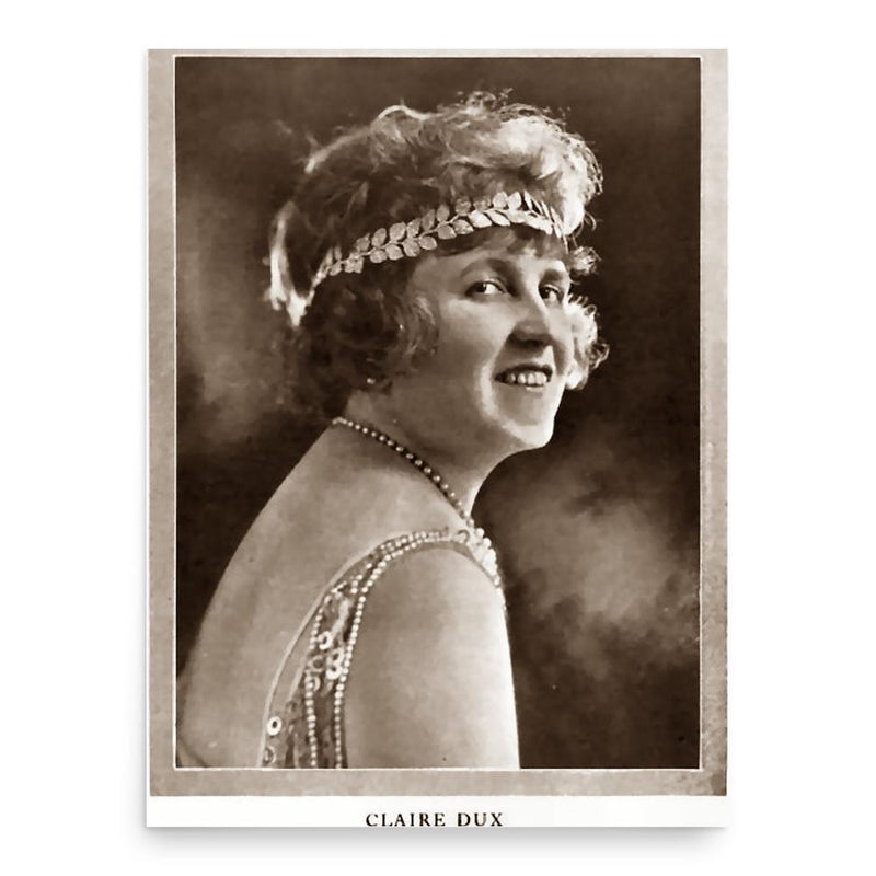 Claire Dux poster print, in size 18x24 inches.