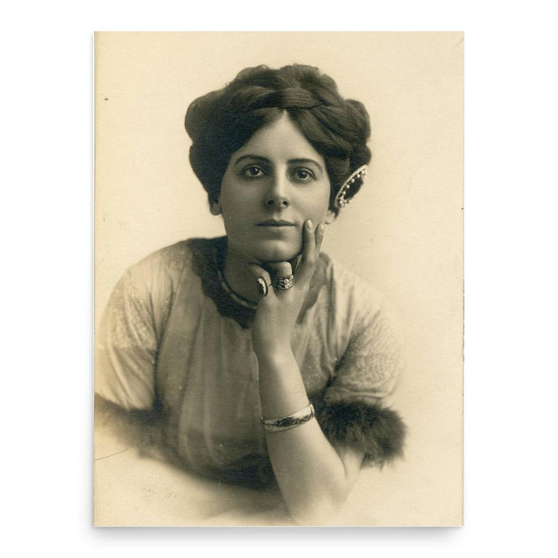 Clara Beyers poster print, in size 18x24 inches.