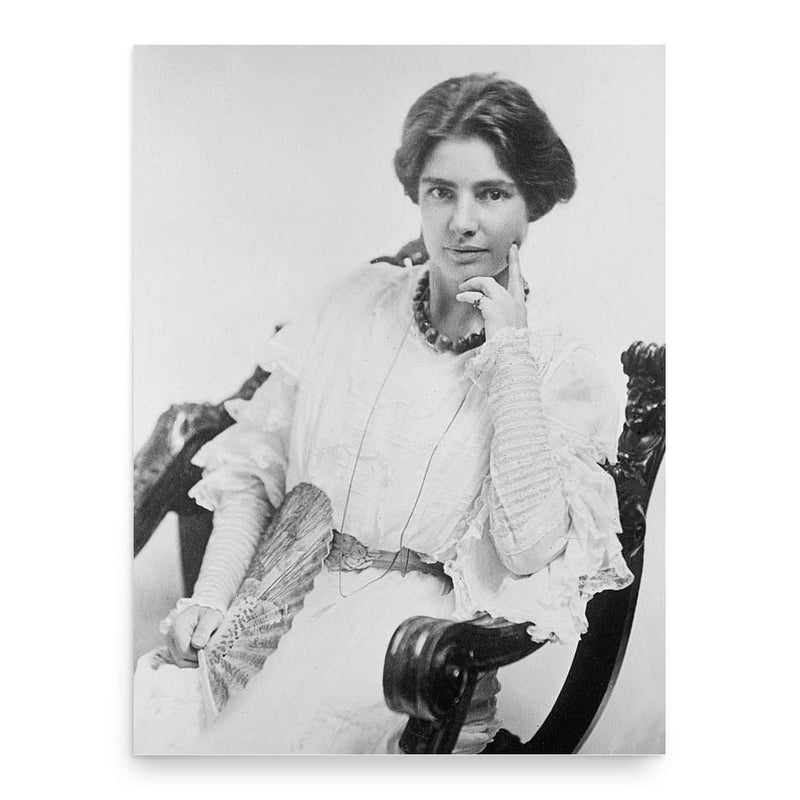 Clara Clemens poster print, in size 18x24 inches.