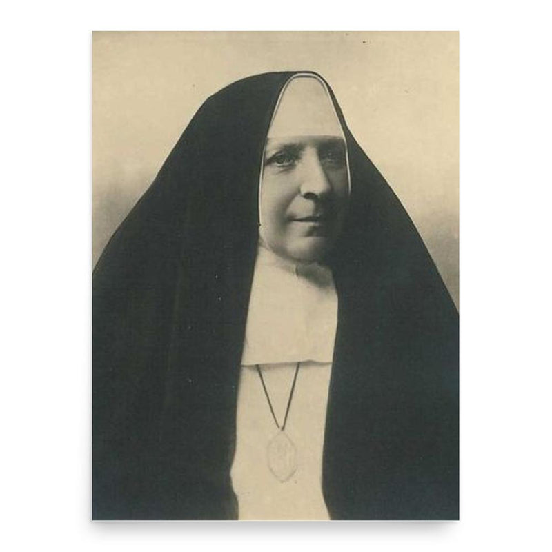 Clara Fey poster print, in size 18x24 inches.