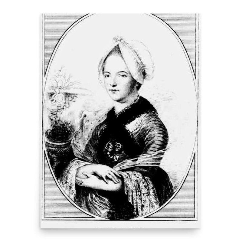 Clara Reeve poster print, in size 18x24 inches.