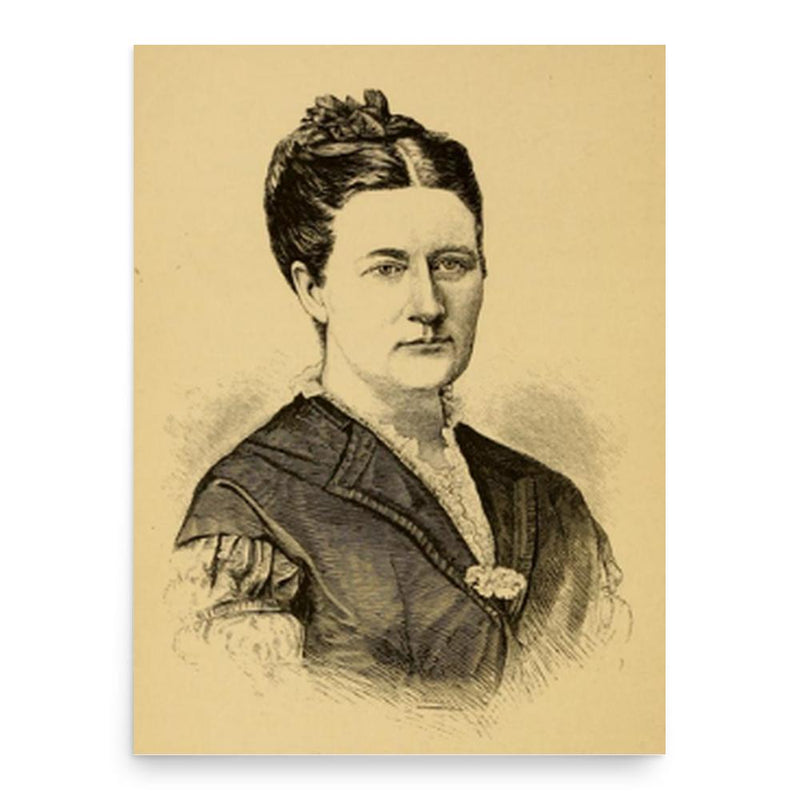 Clara Swain poster print, in size 18x24 inches.