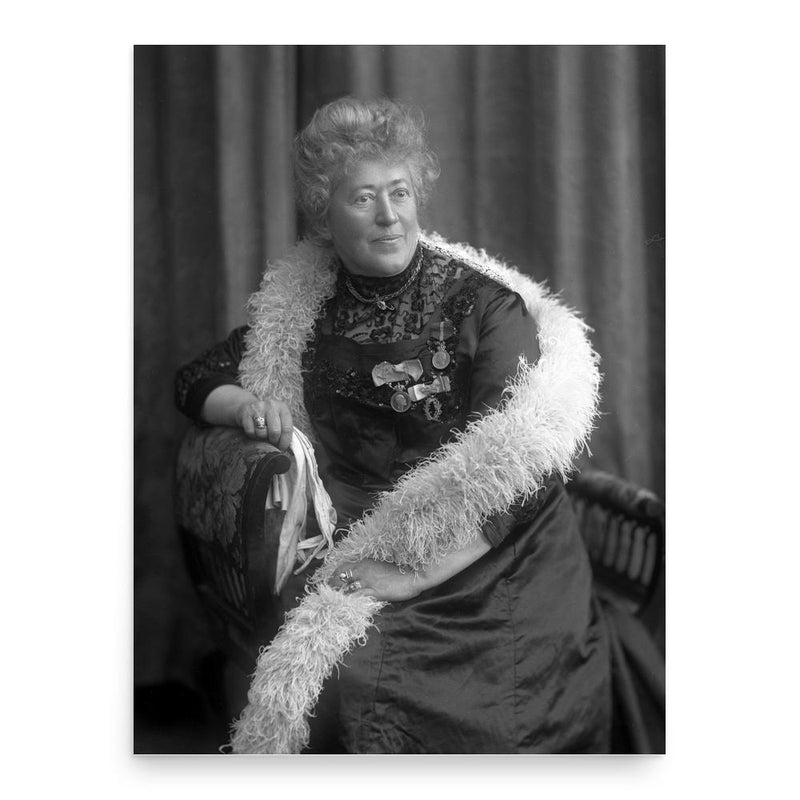 Clara Tschudi poster print, in size 18x24 inches.