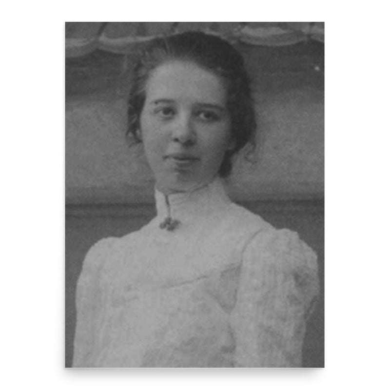 Clara Wichmann poster print, in size 18x24 inches.