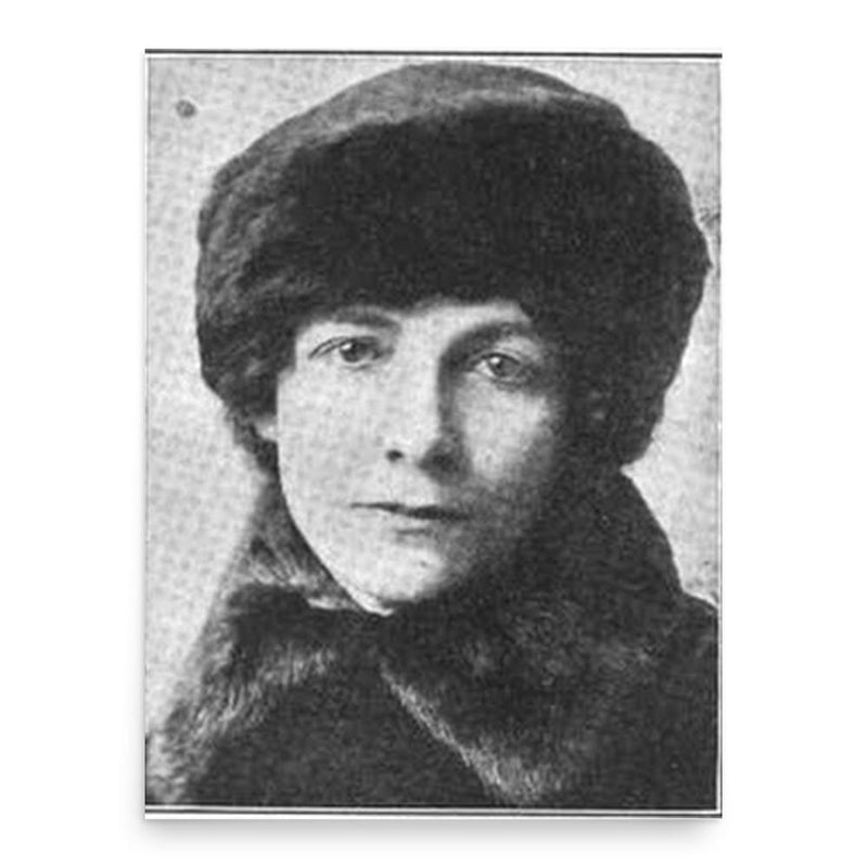 Clare Kummer poster print, in size 18x24 inches.