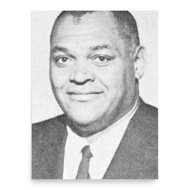 Clarence Gaines poster print, in size 18x24 inches.