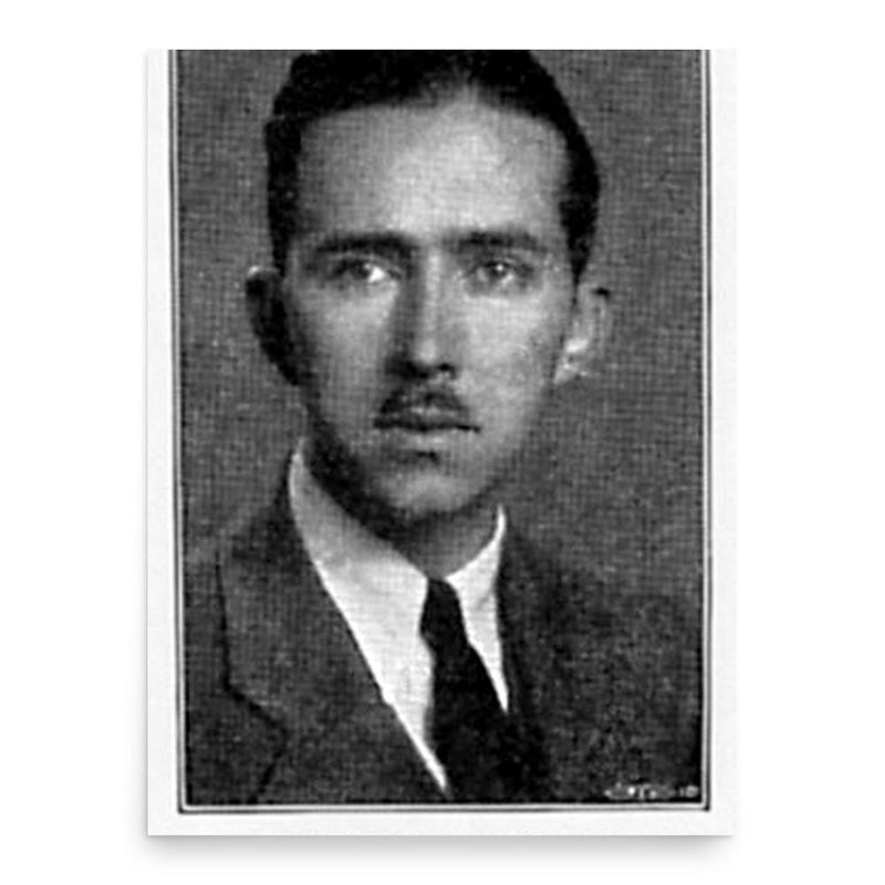 Clarence Senior poster print, in size 18x24 inches.