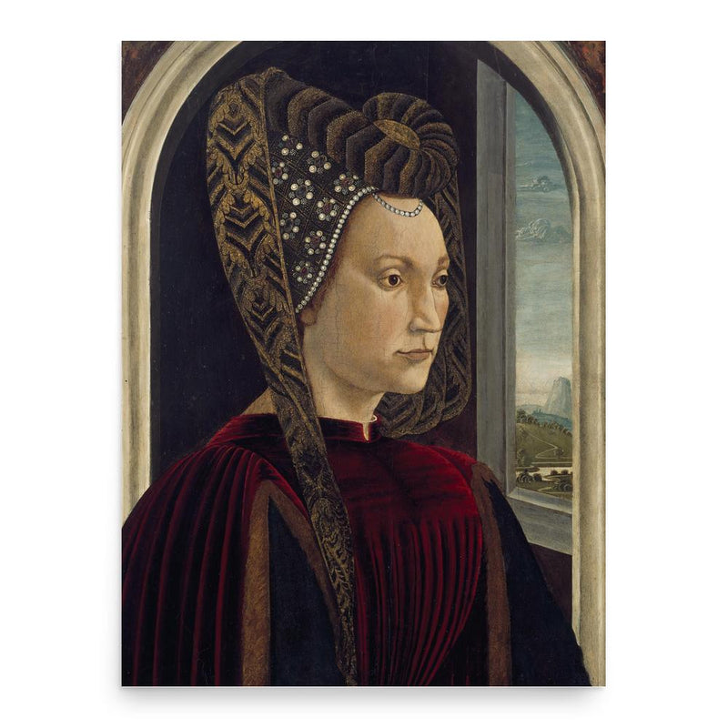 Clarice Orsini poster print, in size 18x24 inches.