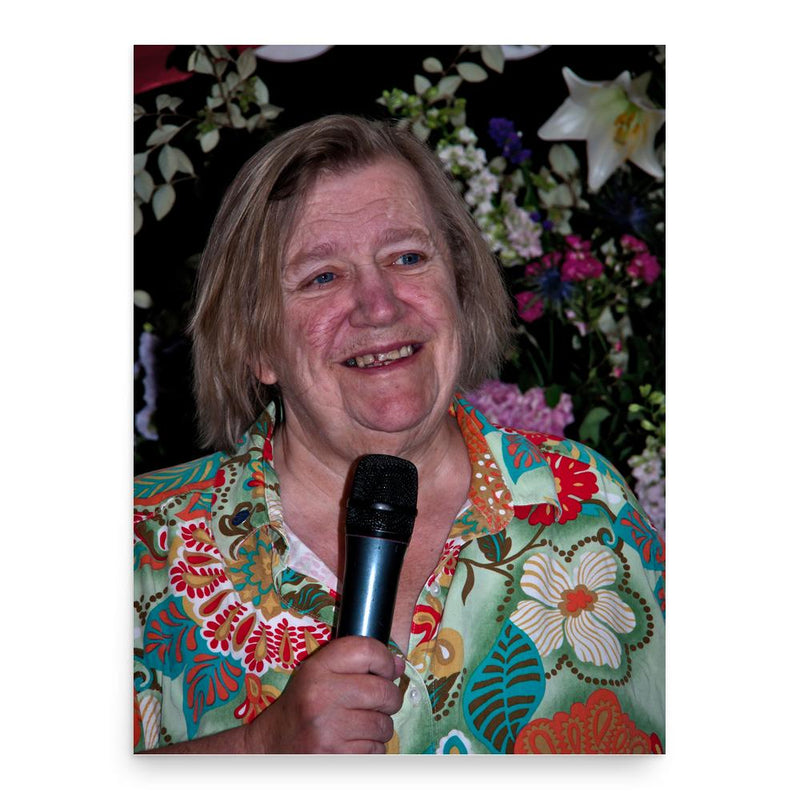 Clarissa Dickson Wright poster print, in size 18x24 inches.