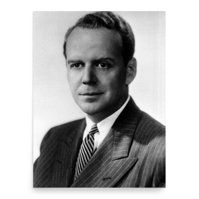 Clark Clifford poster print, in size 18x24 inches.