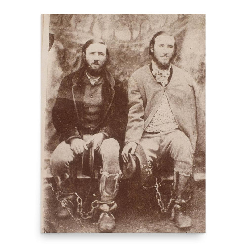 Clarke brothers poster print, in size 18x24 inches.