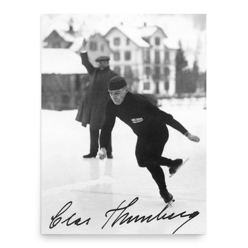 Clas Thunberg poster print, in size 18x24 inches.