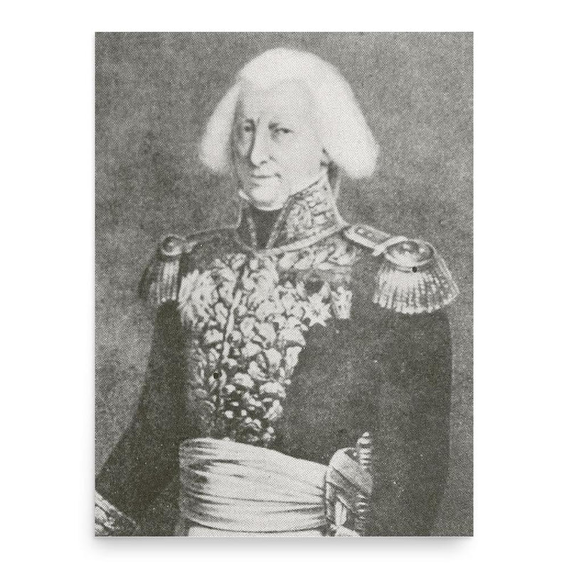 Claude-Henri Belgrand de Vaubois poster print, in size 18x24 inches.