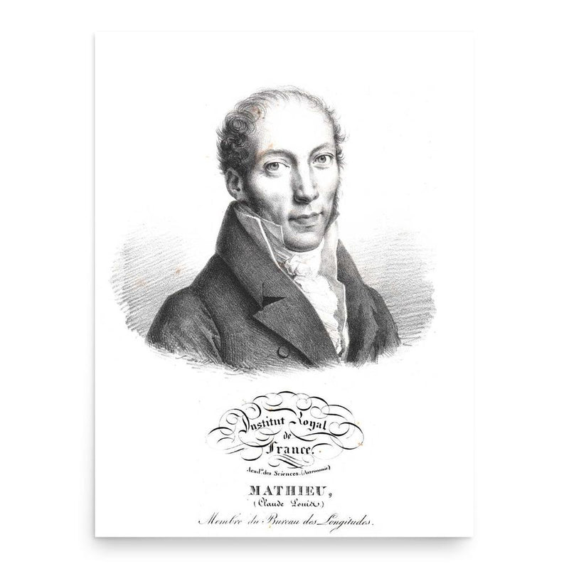 Claude-Louis Mathieu poster print, in size 18x24 inches.