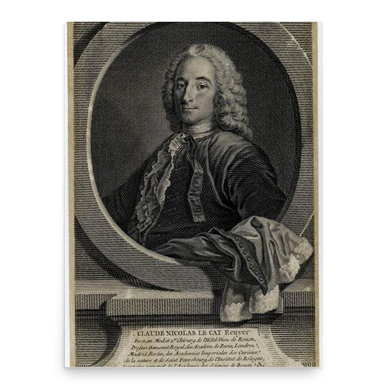 Claude-Nicolas Le Cat poster print, in size 18x24 inches.