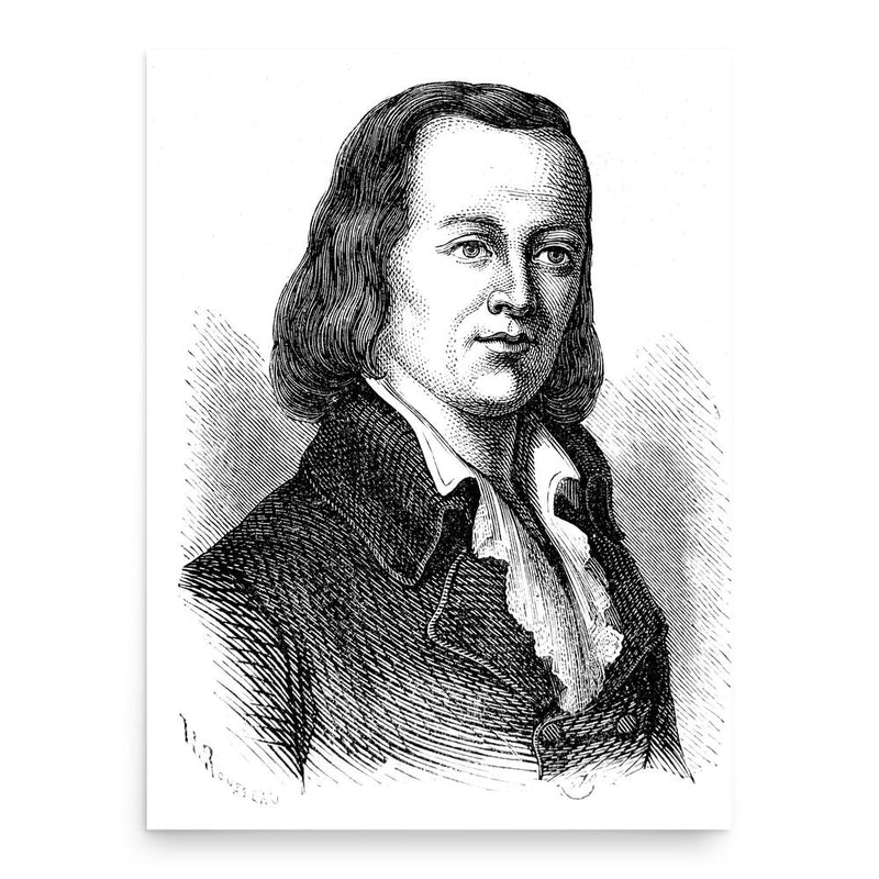 Claude Chappe poster print, in size 18x24 inches.