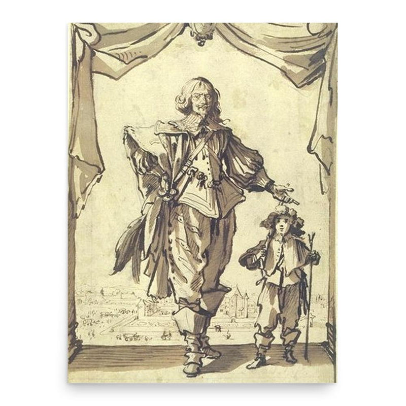 Claude Deruet poster print, in size 18x24 inches.