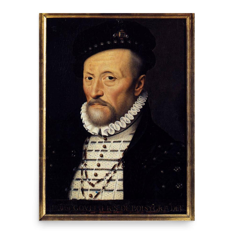 Claude Gouffier poster print, in size 18x24 inches.