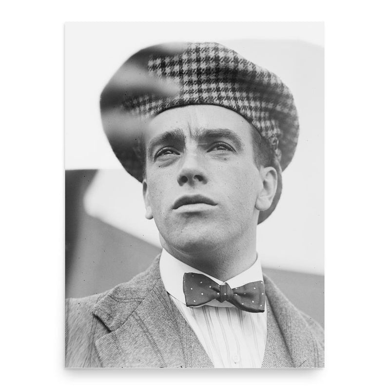 Claude Grahame-White poster print, in size 18x24 inches.