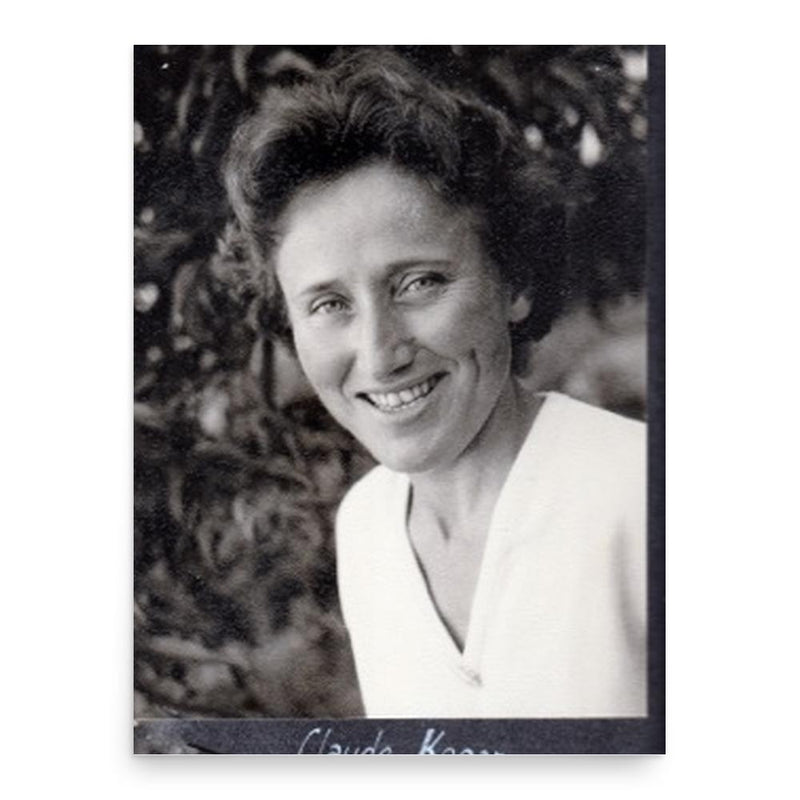 Claude Kogan poster print, in size 18x24 inches.