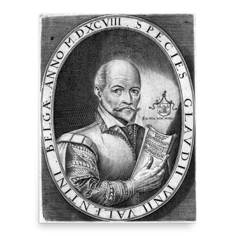 Claude Le Jeune poster print, in size 18x24 inches.