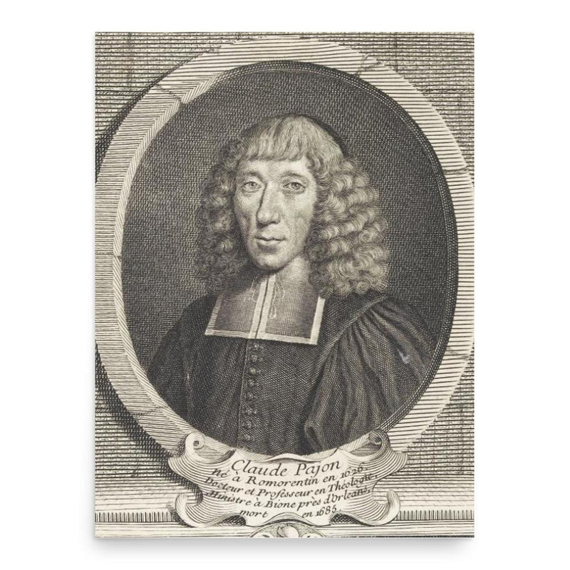 Claude Pajon poster print, in size 18x24 inches.