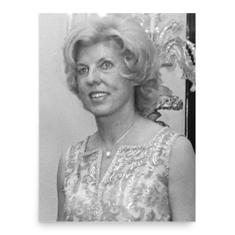 Claude Pompidou poster print, in size 18x24 inches.