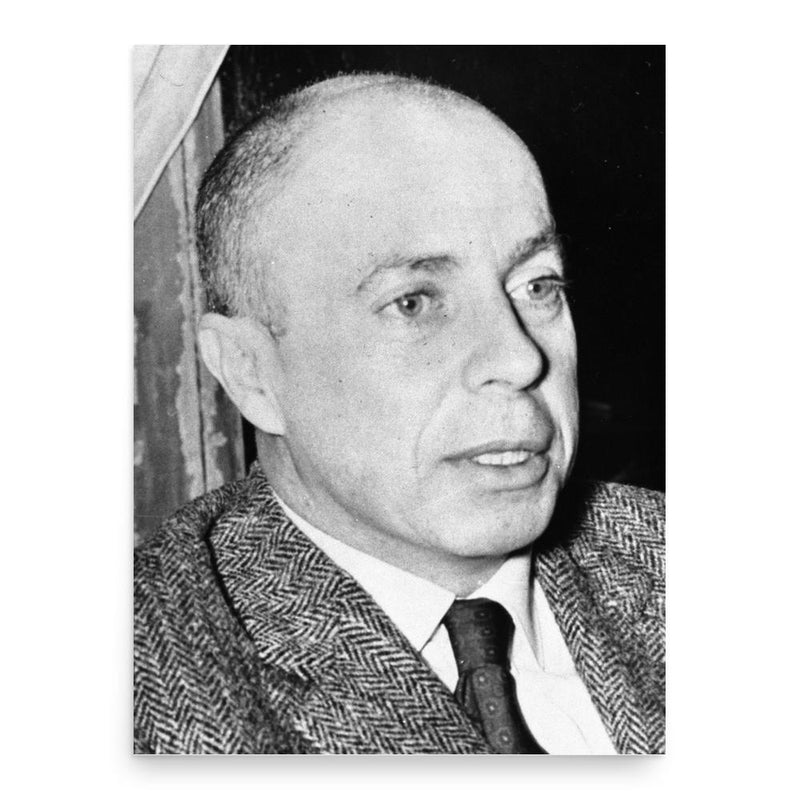 Claude Simon poster print, in size 18x24 inches.