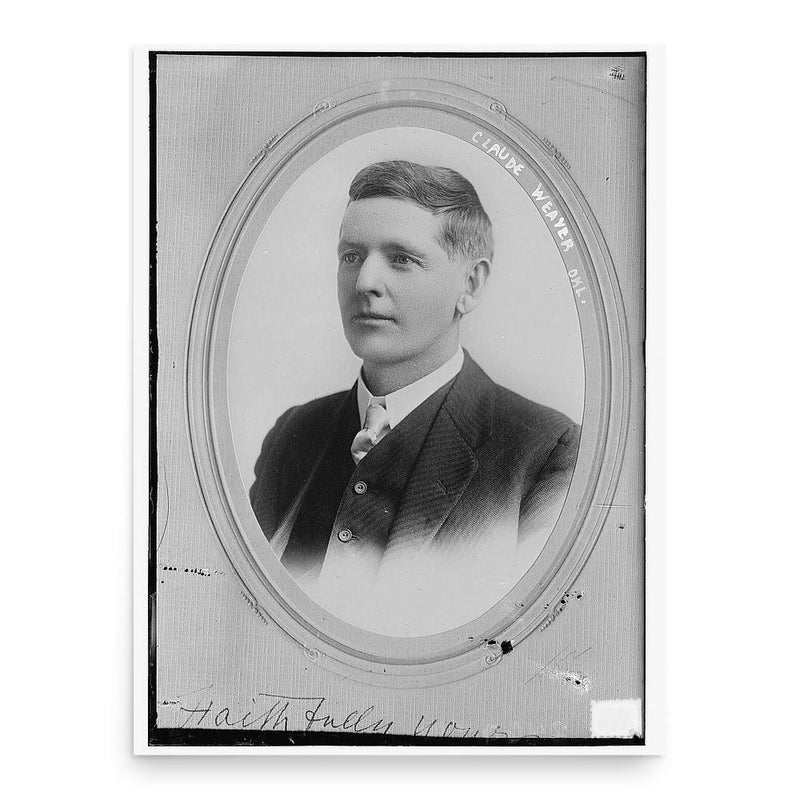 Claude Weaver poster print, in size 18x24 inches.