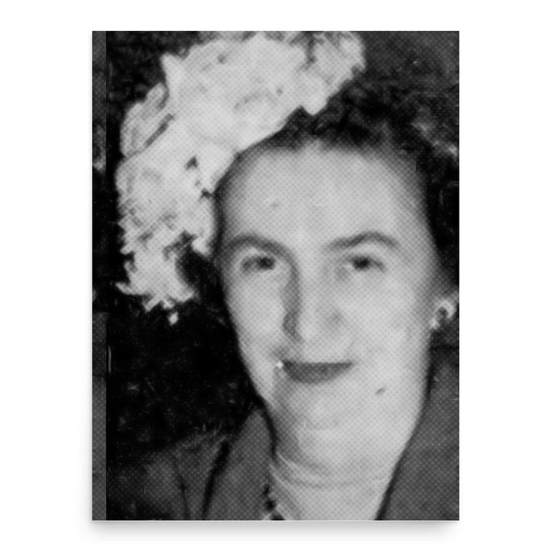 Claudia Burton Bradley poster print, in size 18x24 inches.