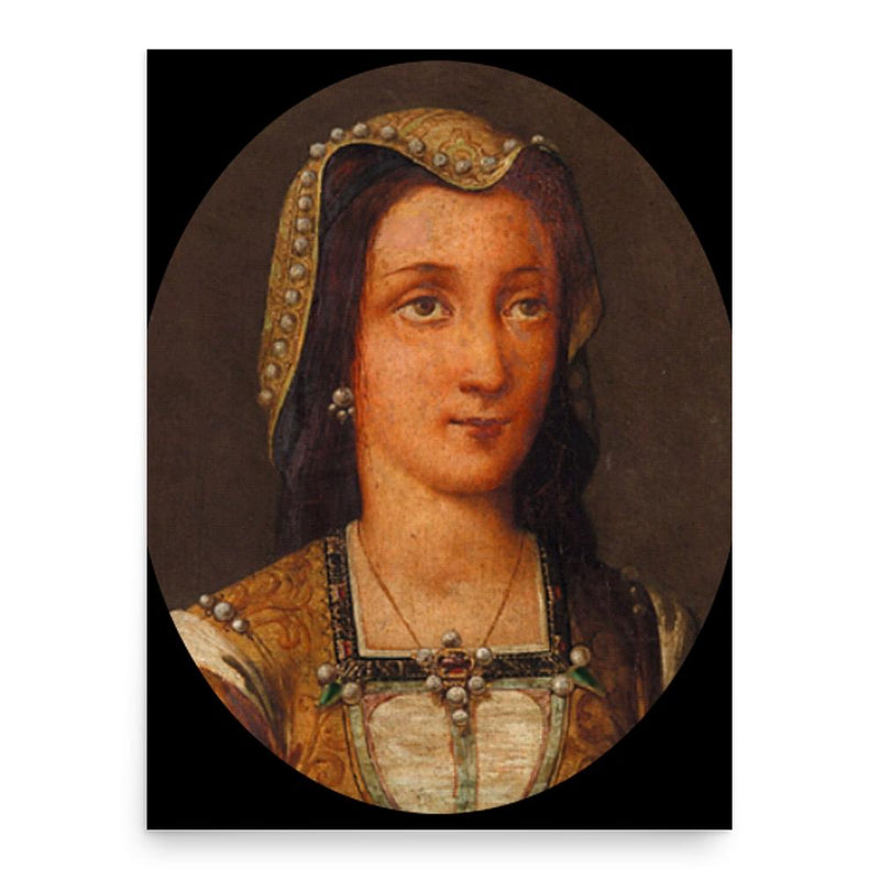 Claudine de Brosse poster print, in size 18x24 inches.