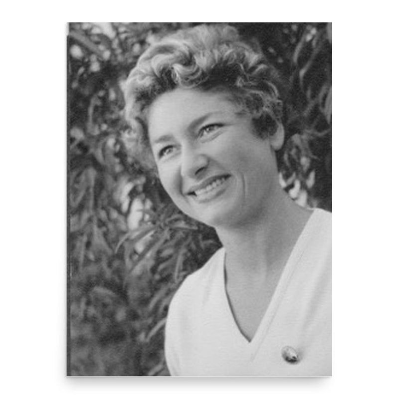 Claudine van der Straten-Ponthoz poster print, in size 18x24 inches.