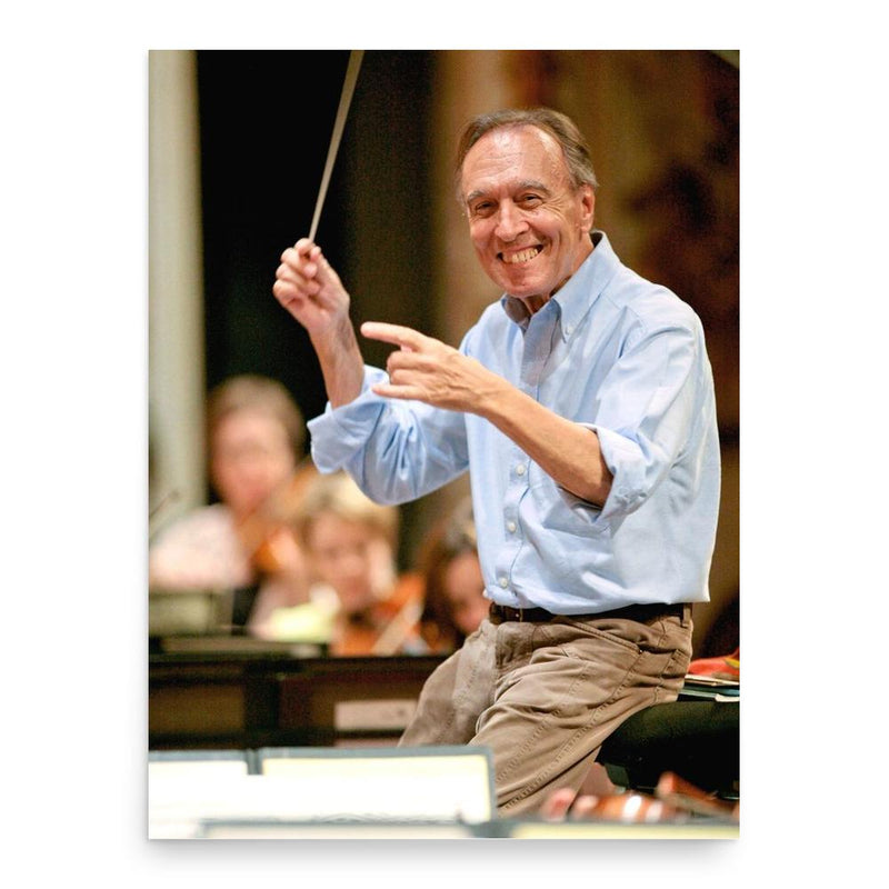 Claudio Abbado poster print, in size 18x24 inches.