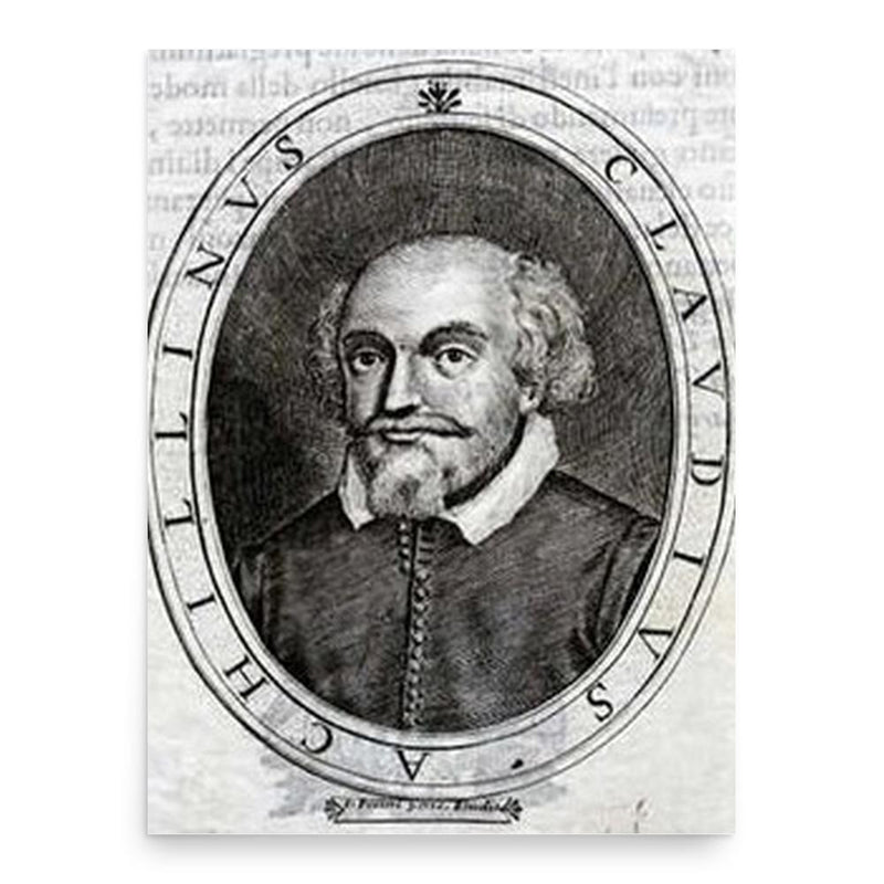 Claudio Achillini poster print, in size 18x24 inches.