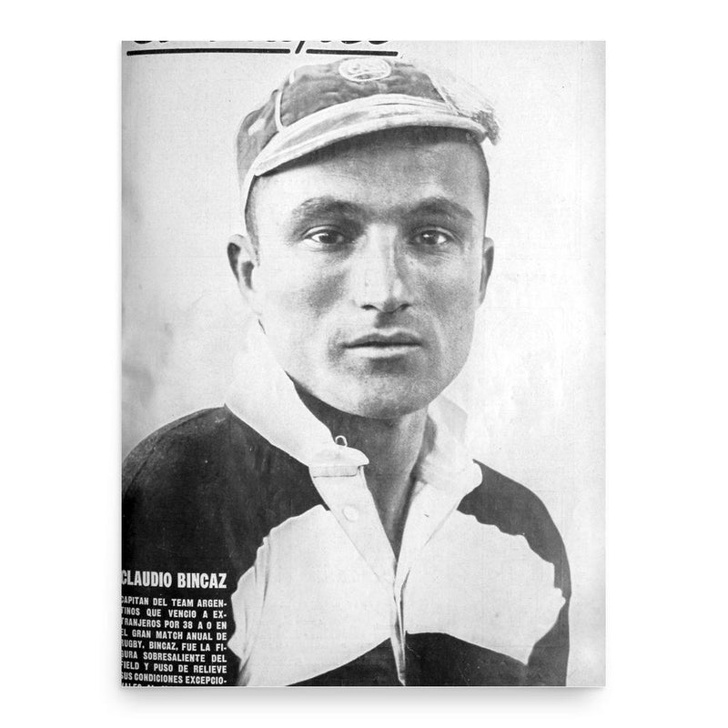 Claudio Bincaz poster print, in size 18x24 inches.