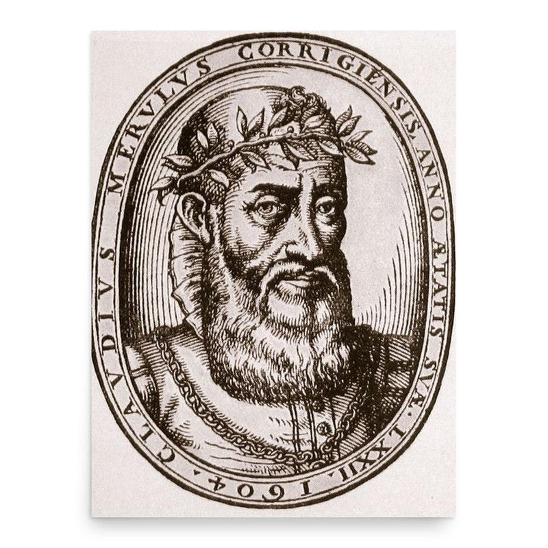 Claudio Merulo poster print, in size 18x24 inches.