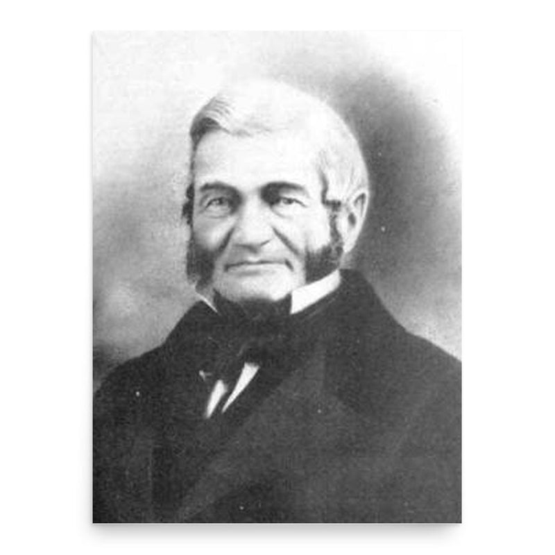 Claudius Crozet poster print, in size 18x24 inches.