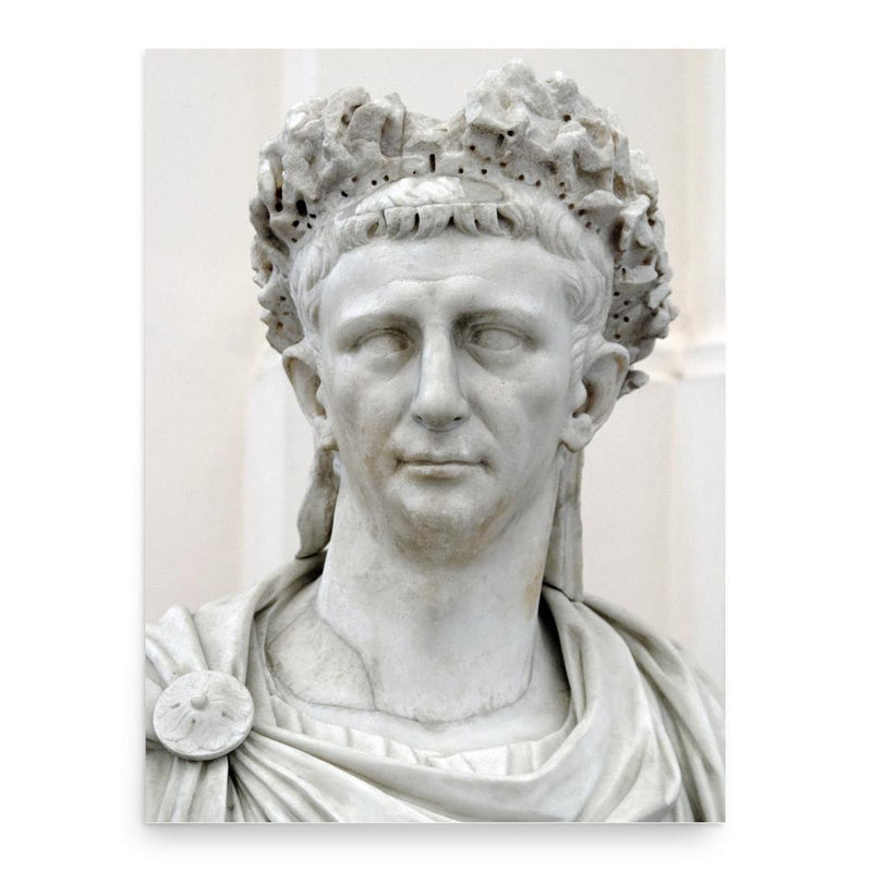 Claudius poster print, in size 18x24 inches.