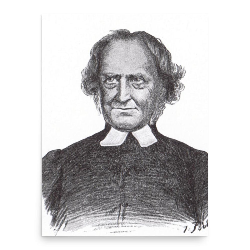 Claus Harms poster print, in size 18x24 inches.