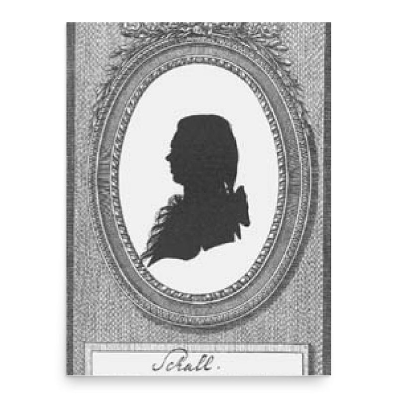 Claus Schall poster print, in size 18x24 inches.