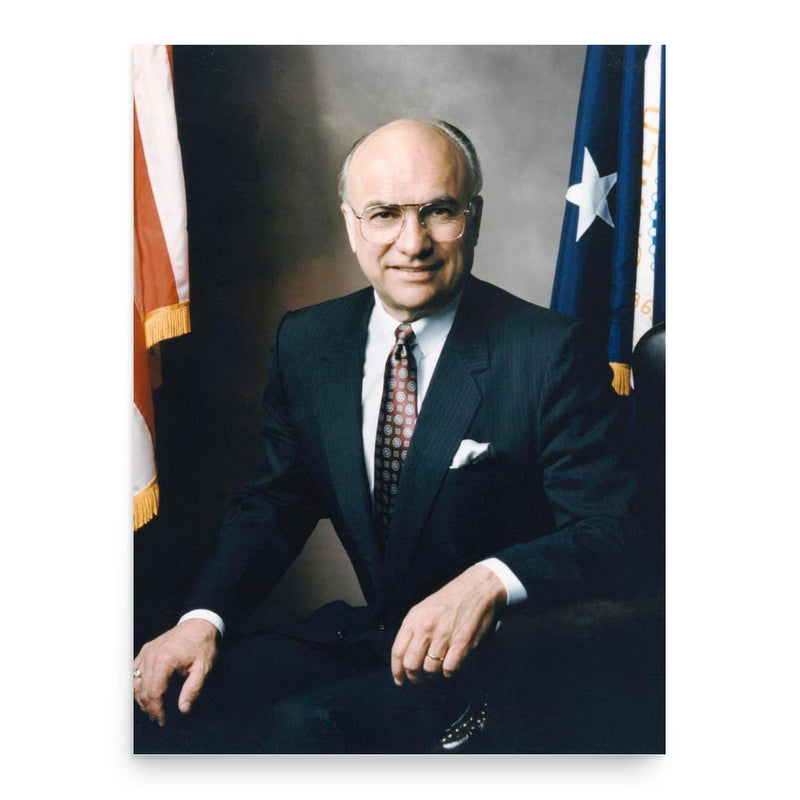 Clayton Yeutter poster print, in size 18x24 inches.