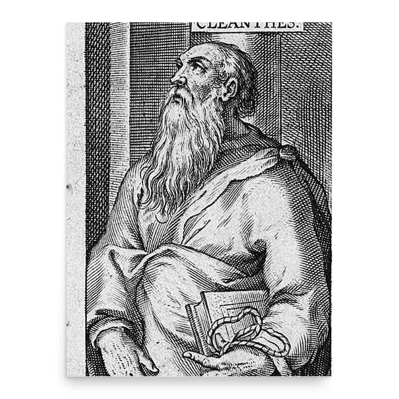 Cleanthes poster print, in size 18x24 inches.