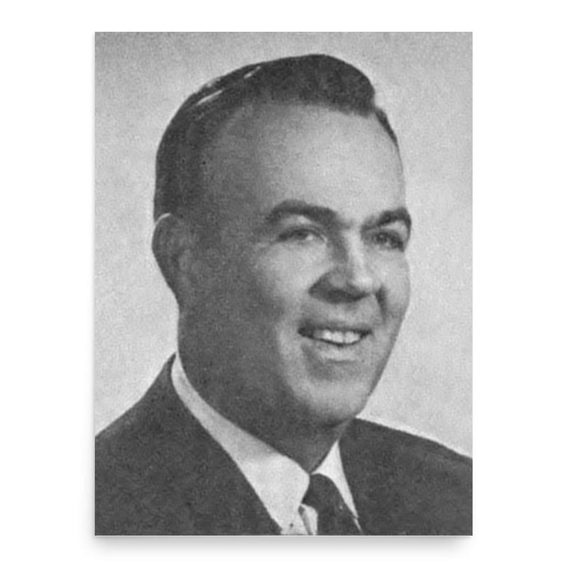 Clem McSpadden poster print, in size 18x24 inches.