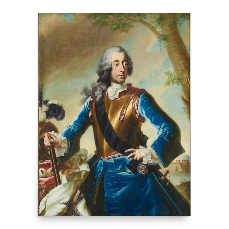 Clemens August of Bavaria poster print, in size 18x24 inches.