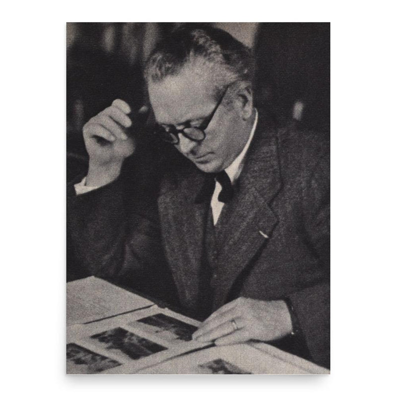 Clemens Holzmeister poster print, in size 18x24 inches.